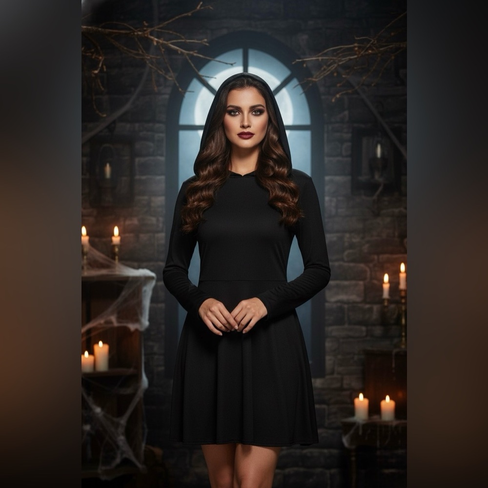 Hooded‎ Spirit Halloween Dress Adult Large